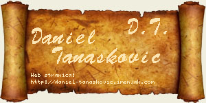 Daniel Tanasković vizit kartica